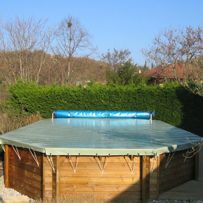 Couverture hivernage piscine hors-sol 9.15 x 4.60 m